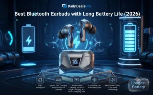 Read more about the article Best Bluetooth Earbuds with Long Battery Life (2026): Top 4 Budget Picks Reviewed
