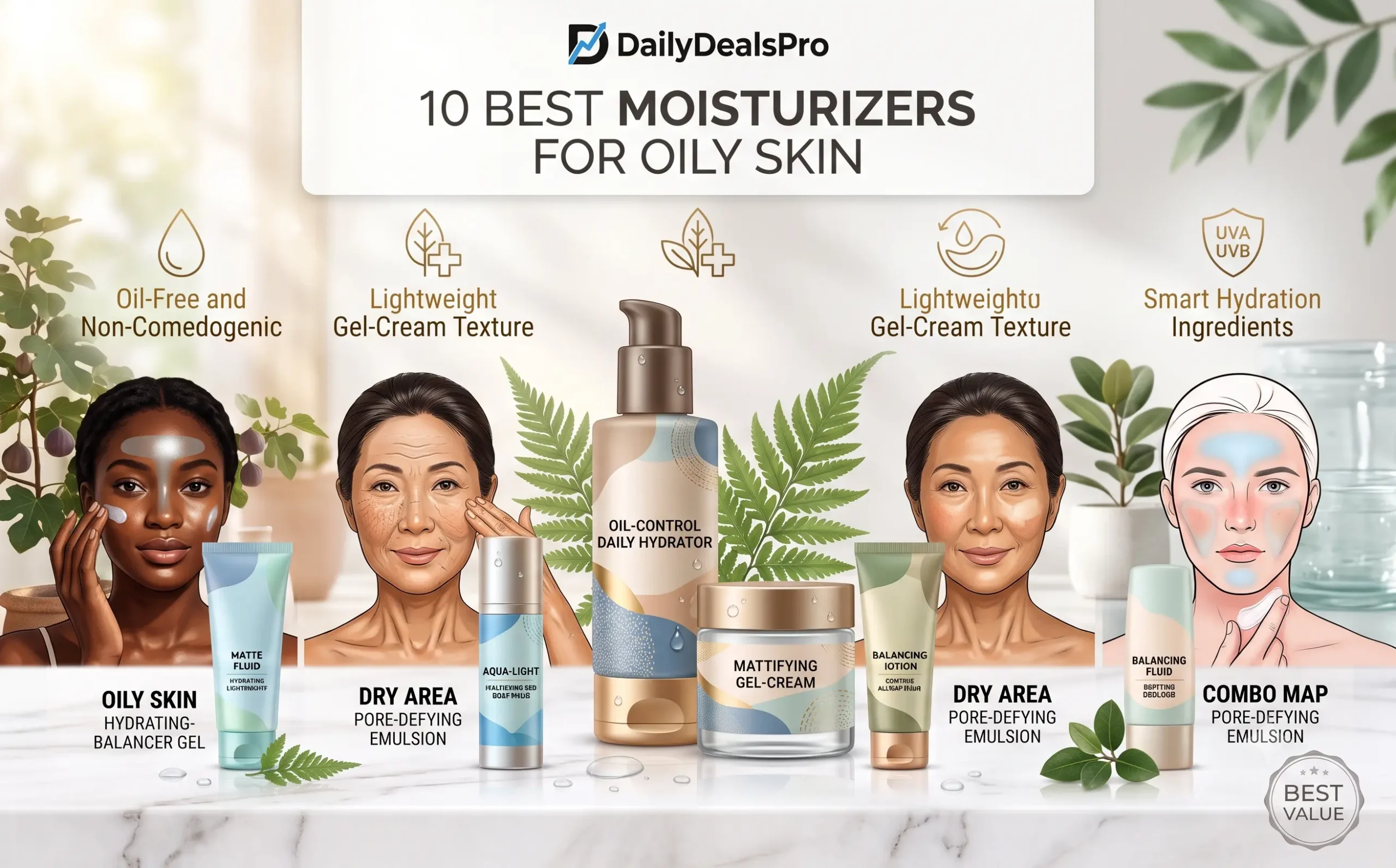 Read more about the article 10 Best Moisturizers for Oily Skin