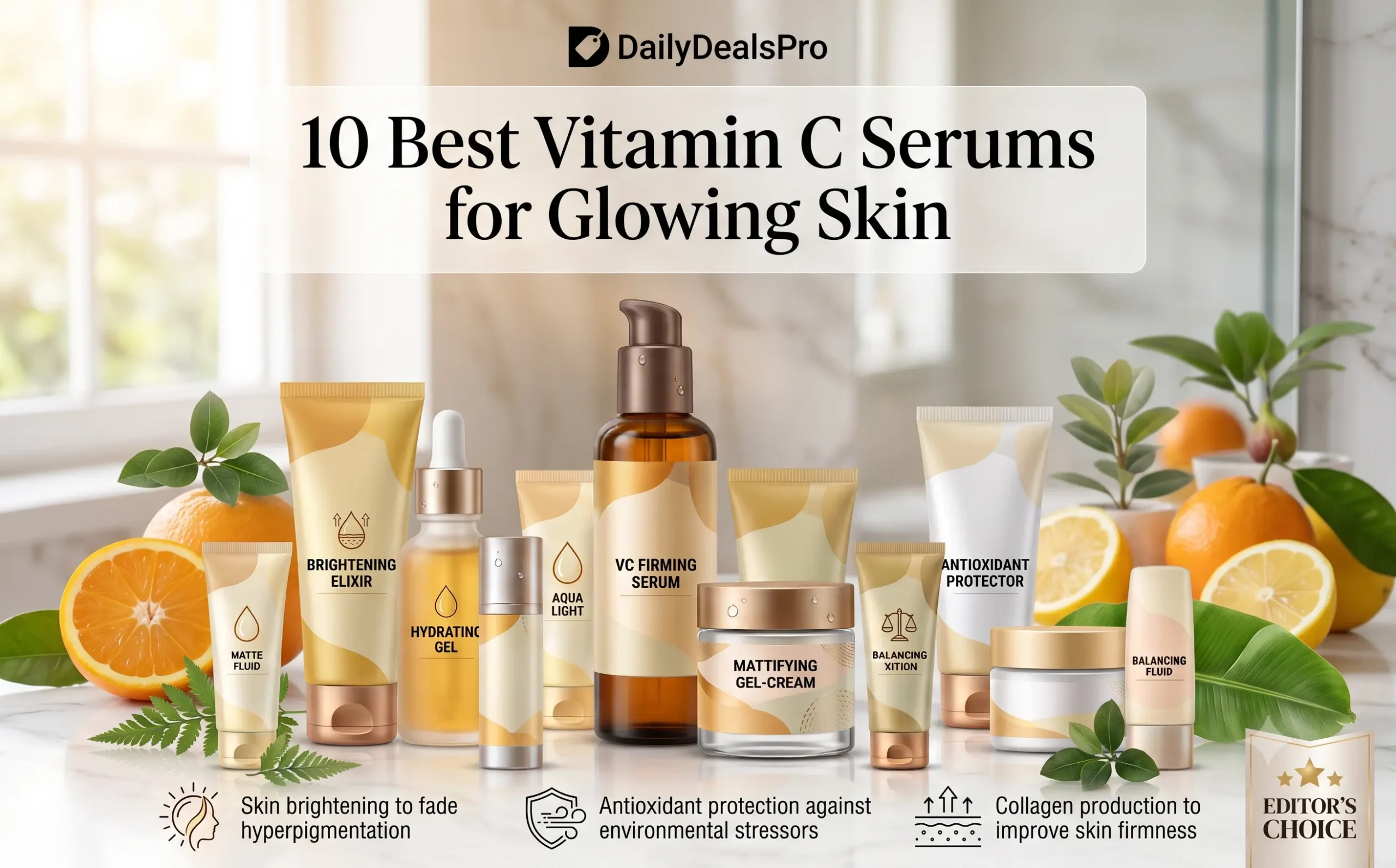 Read more about the article 10 Best Vitamin C Serums for Glowing Skin