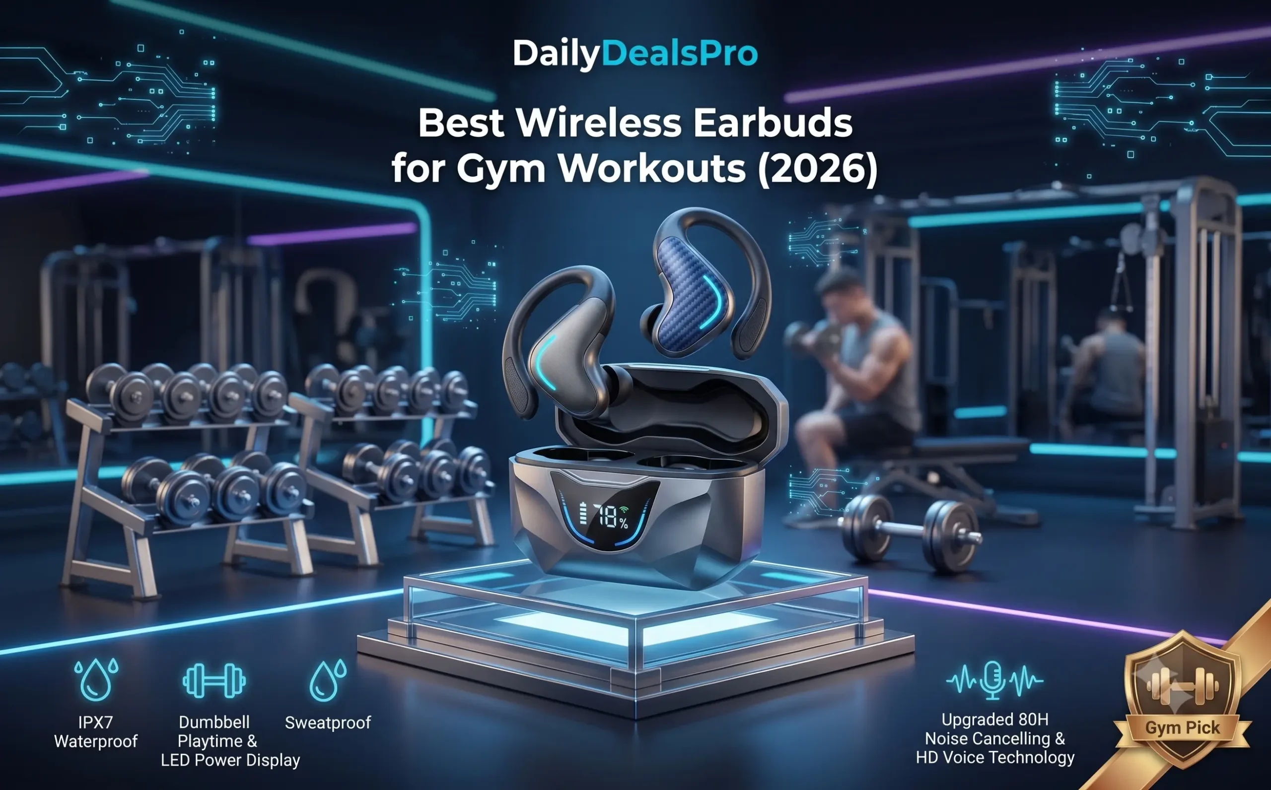 Read more about the article Best Wireless Earbuds for Gym Workouts (2026): Top 4 Fitness Earbuds Reviewed
