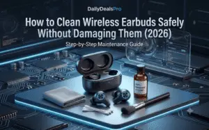 Read more about the article How to Clean Wireless Earbuds Safely Without Damaging Them (2026)