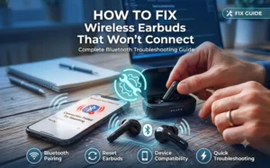 Read more about the article How to Fix Wireless Earbuds That Won’t Connect (2026): Complete Troubleshooting Guide