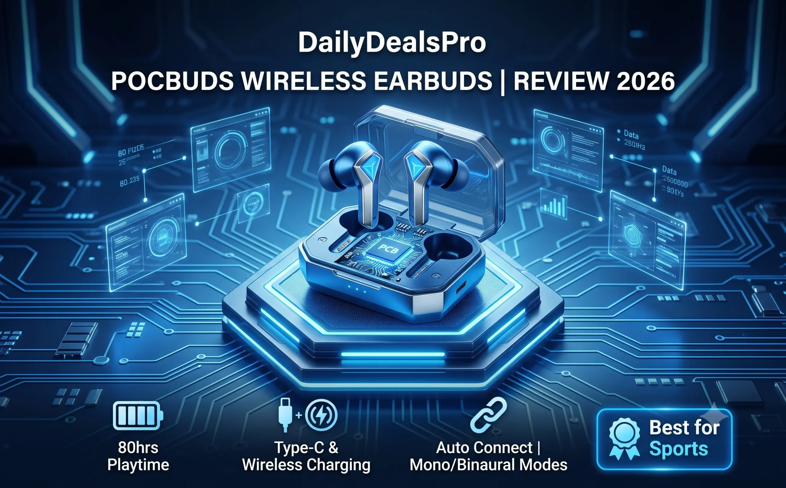 Read more about the article PocBuds Wireless Earbuds Review (2026): Are These 80-Hour Bluetooth Sports Earbuds Worth Buying?