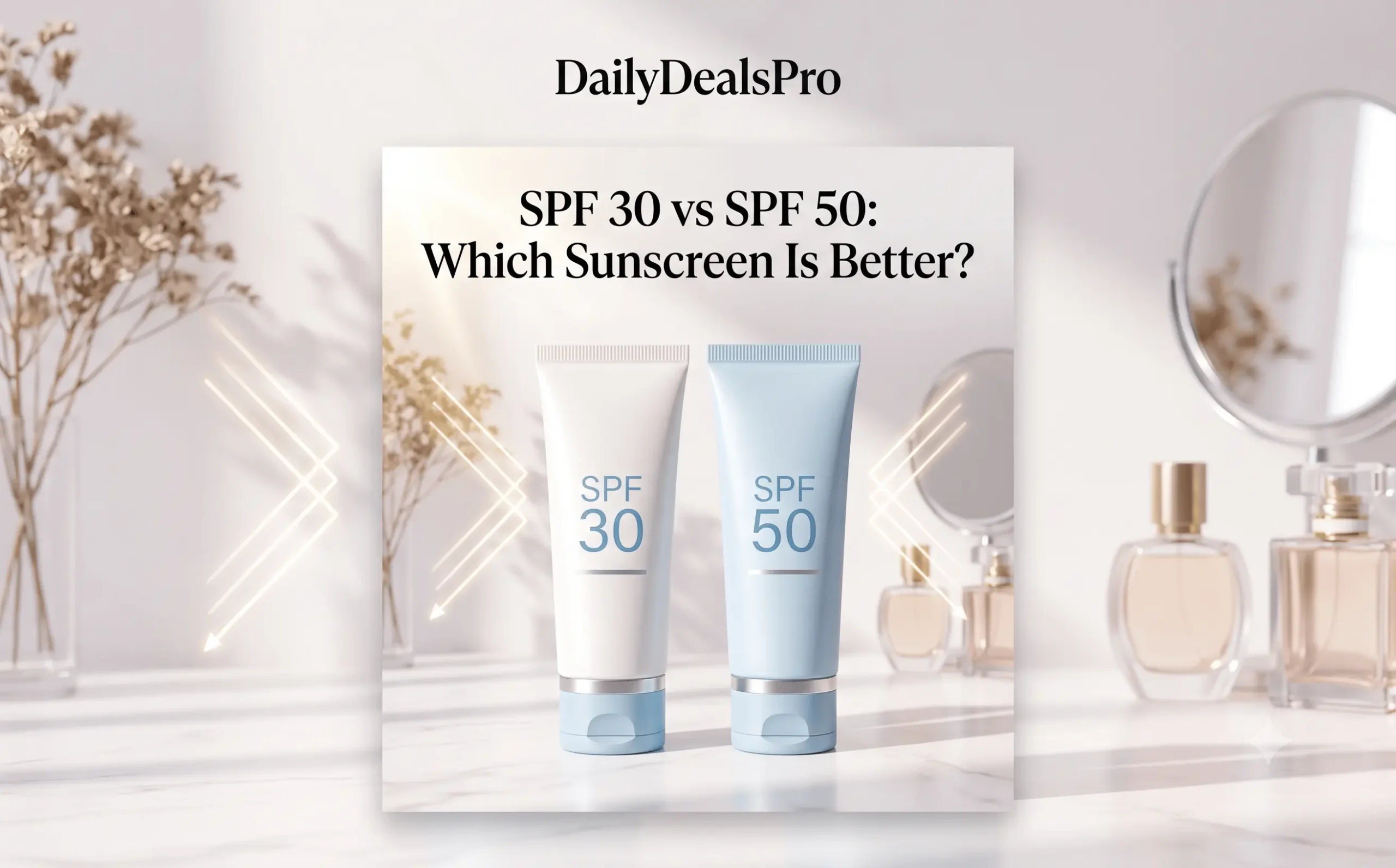 Read more about the article SPF 30 vs SPF 50: Which Sunscreen Is Better?