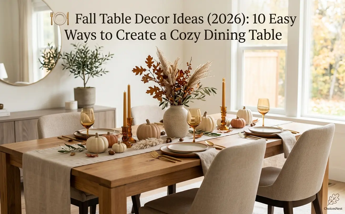 You are currently viewing 🍽️ Fall Table Decor Ideas (2026): 10 Easy Ways to Create a Cozy Dining Table