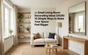 Read more about the article 🛋️ Small Living Room Decorating Ideas (2026): 10 Best Ways to Make Your Space Feel Bigger