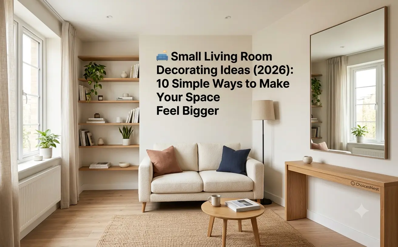 Read more about the article 🛋️ Small Living Room Decorating Ideas (2026): 10 Best Ways to Make Your Space Feel Bigger