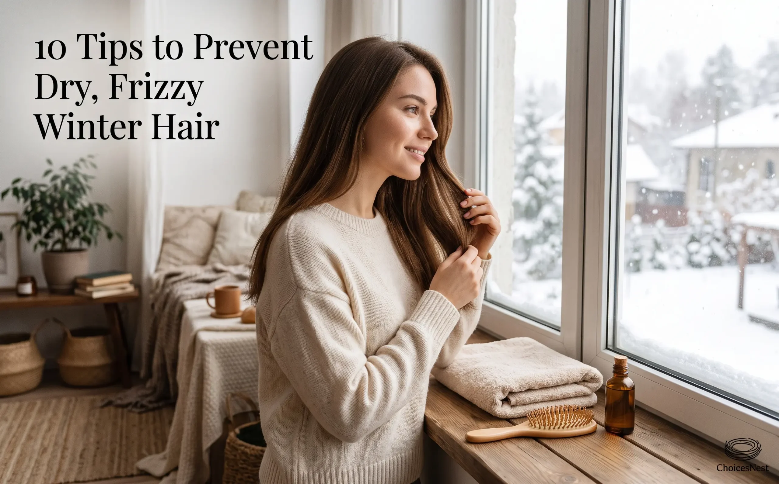 You are currently viewing 💇 How to Prevent Dry, Frizzy Hair in Winter: 10 Simple Tips