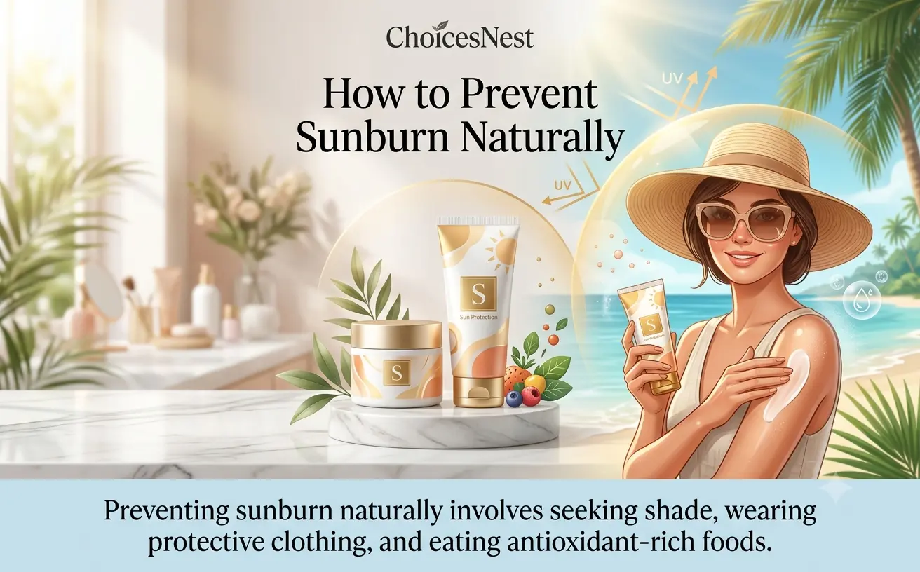 Read more about the article 🌞 How to Prevent Sunburn Naturally (2026): 10 Simple Tips That Actually Work