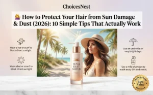 Read more about the article 💇 How to Protect Your Hair from Sun Damage & Dust (2026): 10 Simple Tips That Actually Work