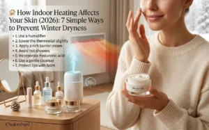 Read more about the article 🏠 How Indoor Heating Affects Your Skin (2026): 7 Best Ways to Prevent Winter Dryness