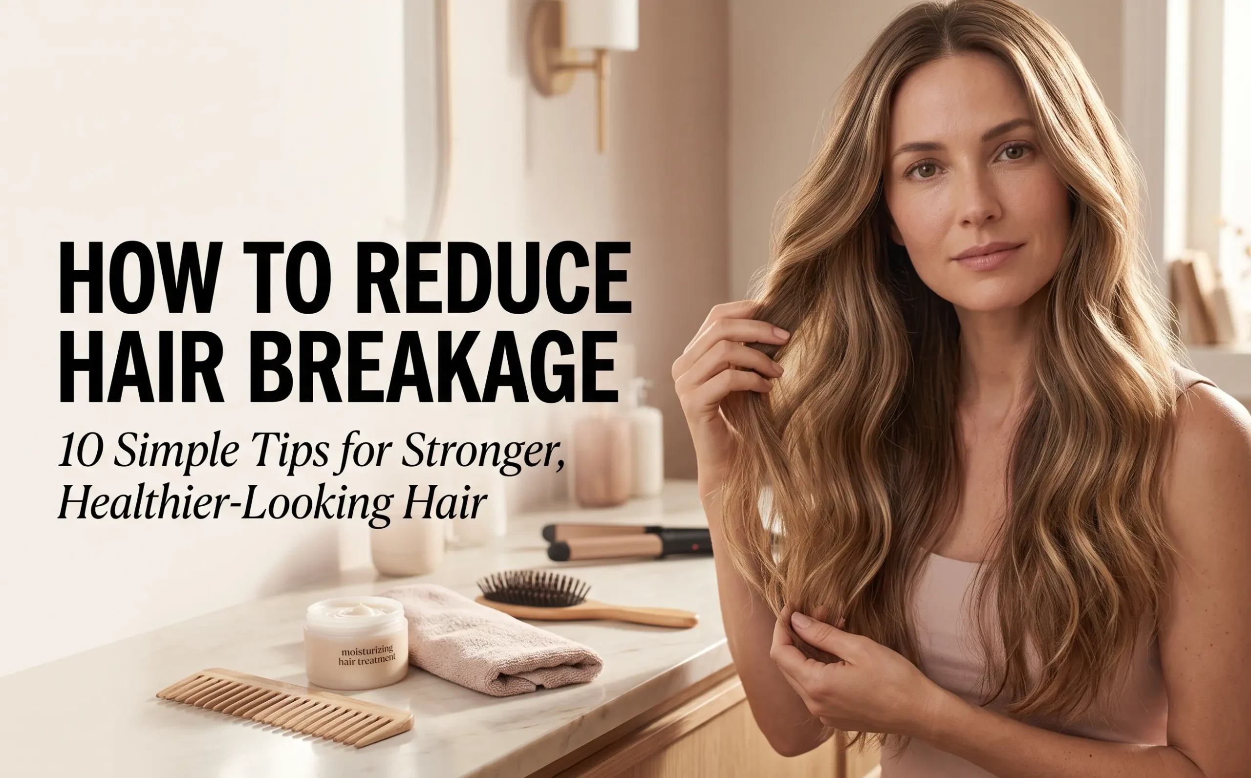 You are currently viewing 🛡️ How to Reduce Hair Breakage and Protect Weak, Damaged Hair: 10 Simple Tips