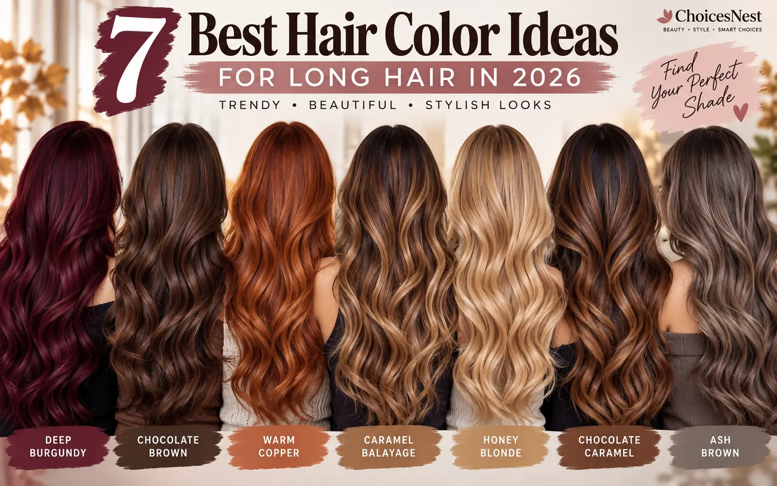You are currently viewing 7 Best Hair Color Ideas for Long Hair in 2026: Trendy, Beautiful & Stylish Looks