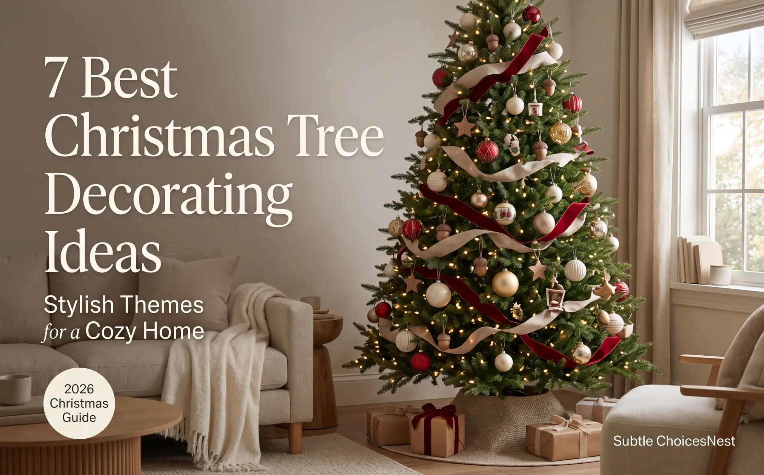 You are currently viewing 🎄 7 Best Christmas Tree Decorating Ideas for 2026: Stylish Themes for a Cozy Home