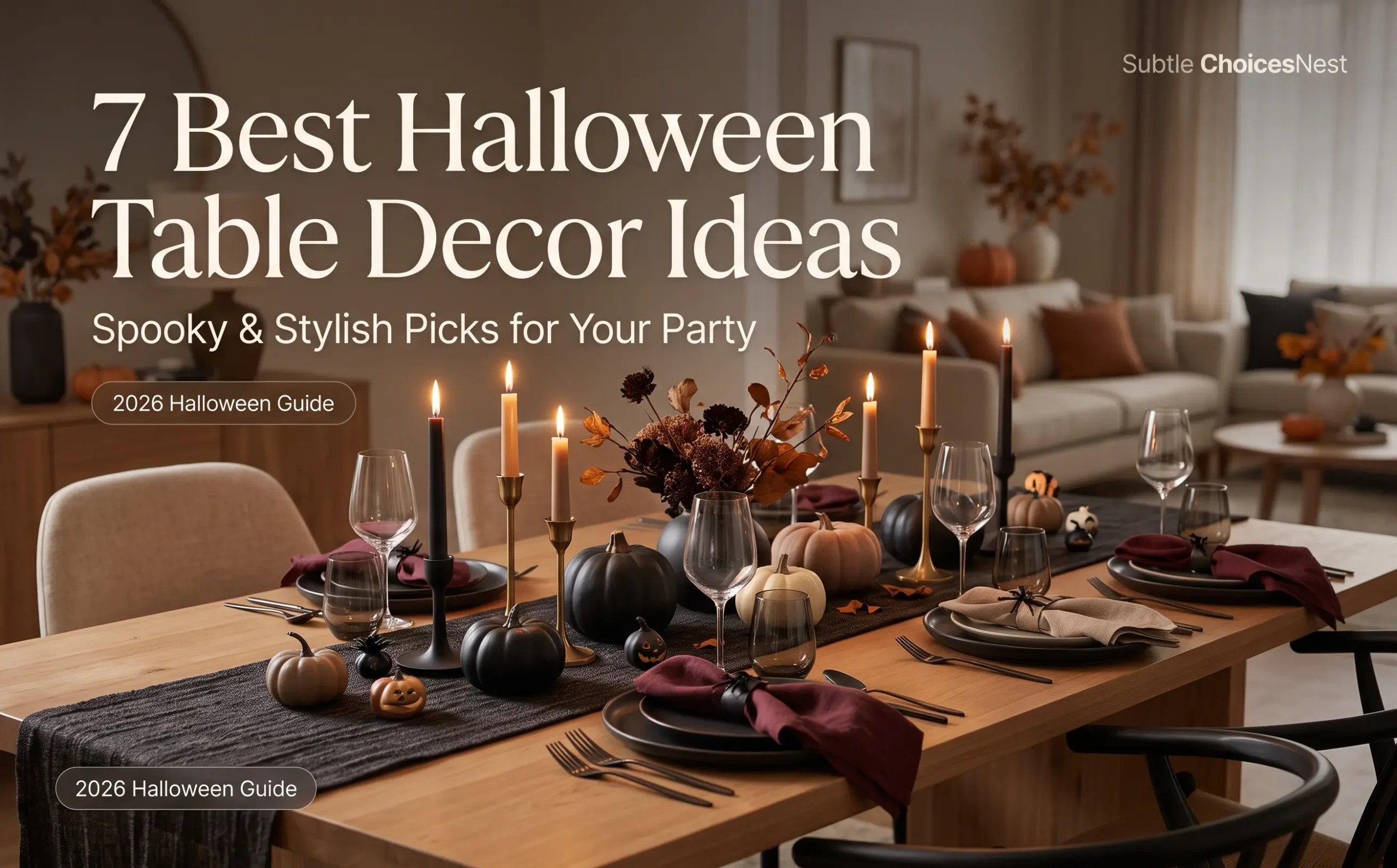 Read more about the article 🎃 7 Best Halloween Table Decor Ideas for 2026: Spooky & Stylish Picks for Your Party