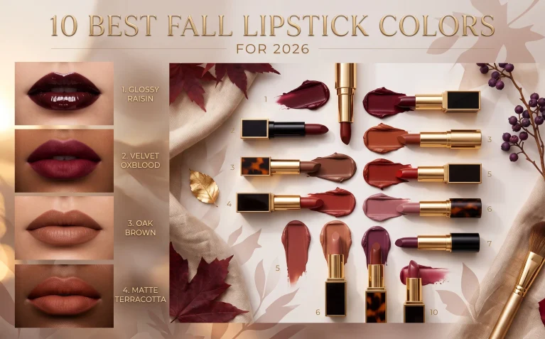💄 10 Best Fall Lipstick Colors for 2026: Trending Shades for Every Skin Tone